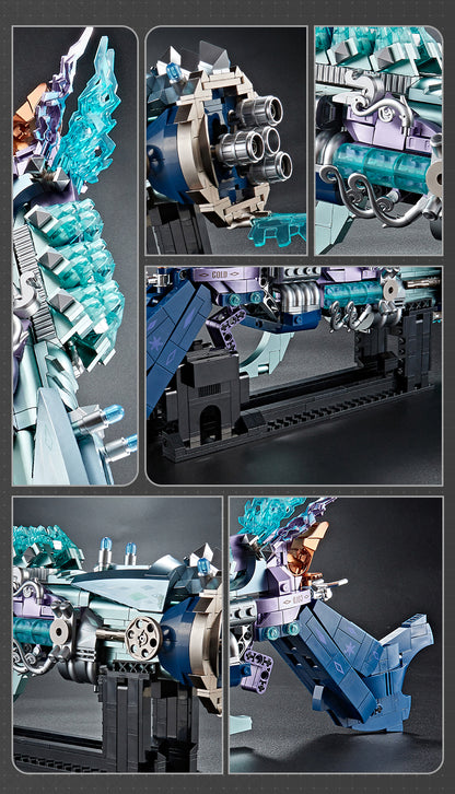 New weapon puzzle Assembling building block model Punk gun Boys birthday gift toy