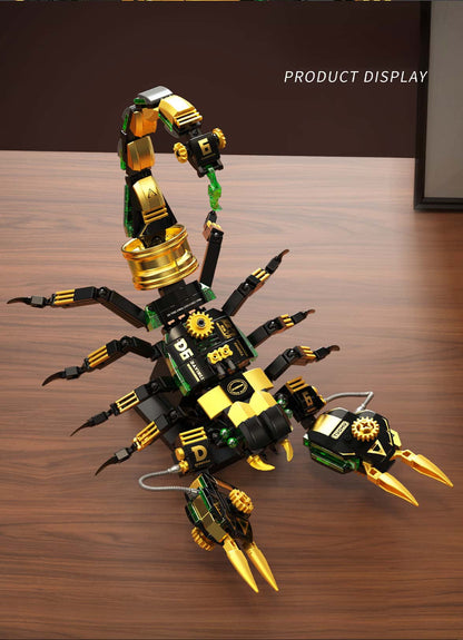 Steampunk giant claws scorpion building blocks mechanical gear model ornaments toys