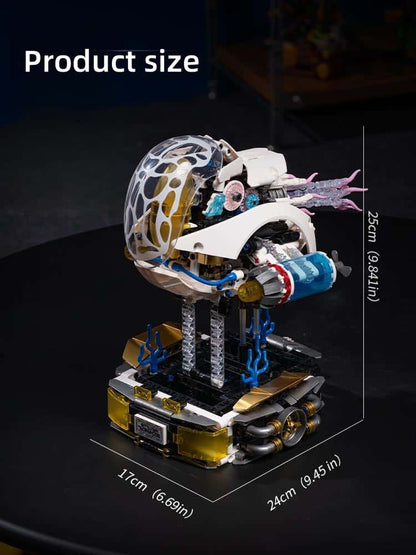 Mechanical Nautilus Building Blocks Marine Life 6 to 12 Years Old Children's Educational Assembly Electric Toy Boy Gift