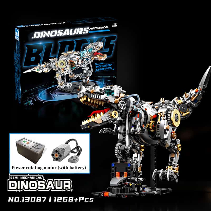 New mechanical Tyrannosaurus Rex building blocks boy assembly toy ornaments model suitable for Lego birthday gifts