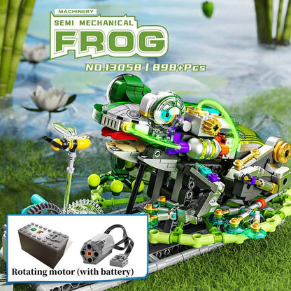 Mechanical frog insect animal building blocks new small particle boy educational toy gift