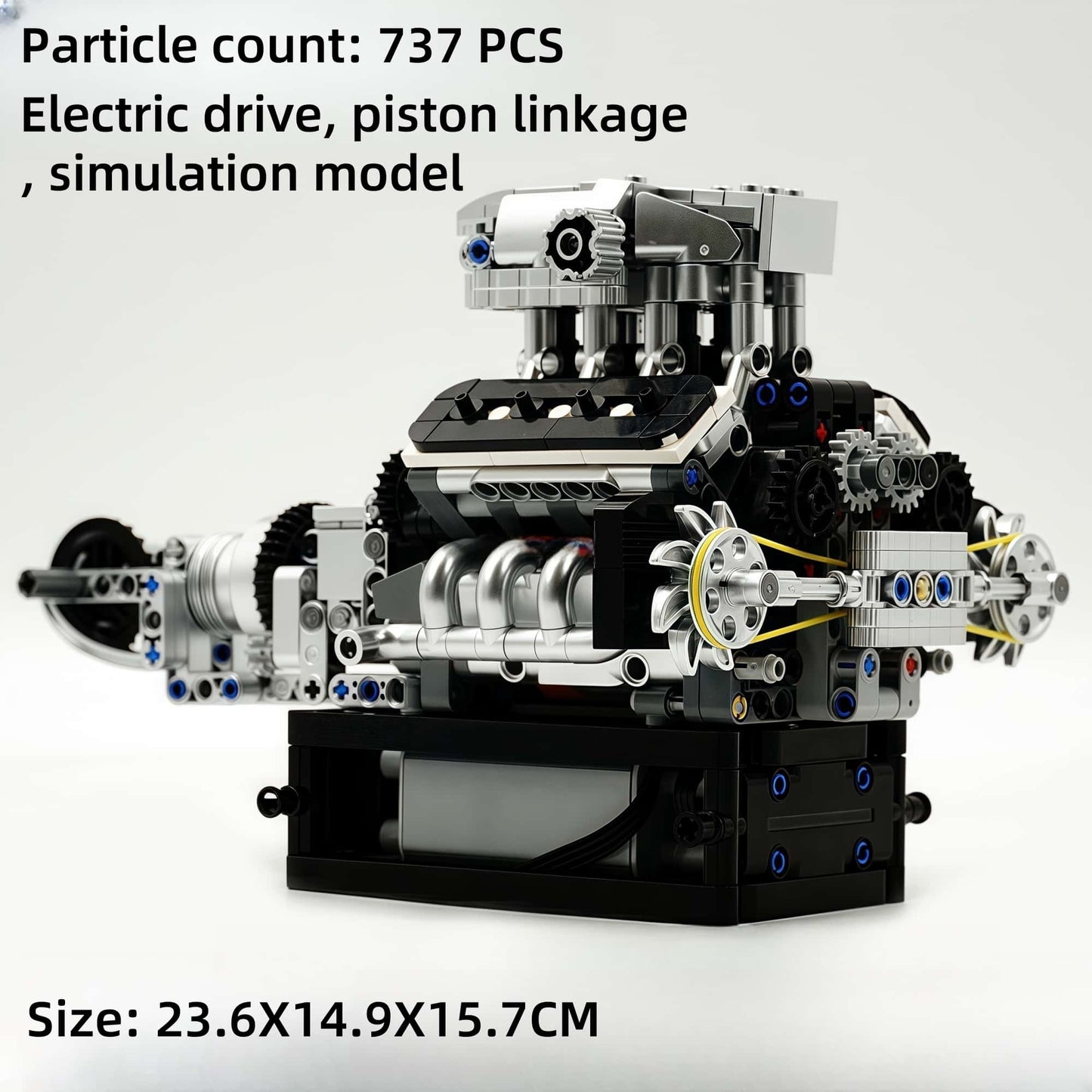 911 horizontally opposed 6-cylinder engine building block model electric assembly technology toy boy birthday gift collection display first choice