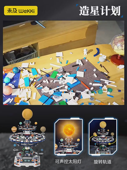 Star-making plan building blocks Sam puzzle model trendy play assembly toy ornaments boy birthday gift